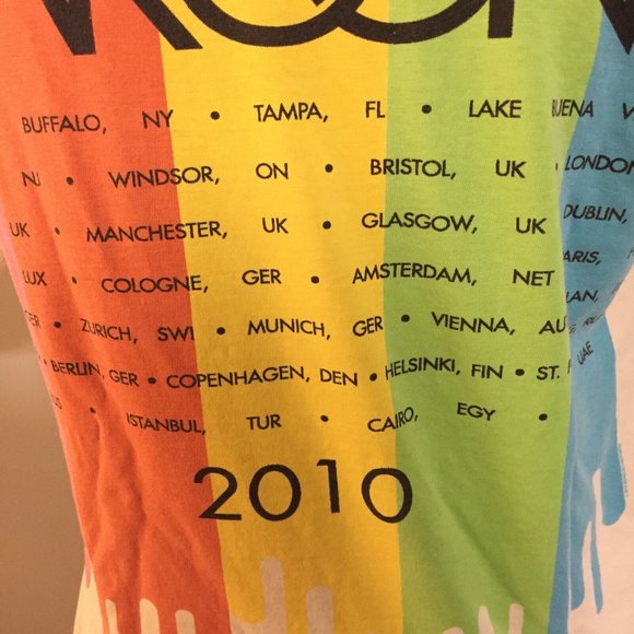 Maroon 5 World Tour 2010 Concert T-Shirt Women Size Small Cotton Tee Shirt - Picture 8 of 10